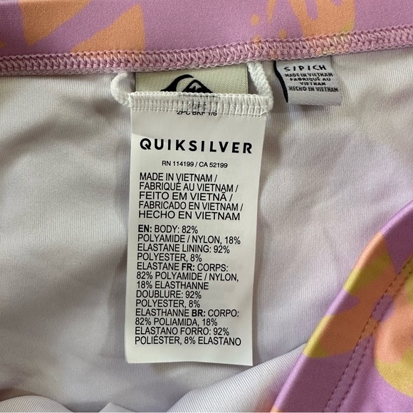 QUIKSILVER CLASSIC TANK CROP SURF SET NWT Small - Picture 4 of 6